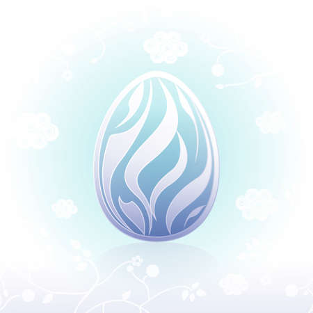 Happy Easter egg ornate backgroundのイラスト素材