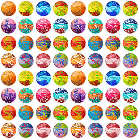 abstract multi color circles lines backgrond 02 