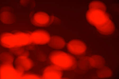 blurred bokeh on red cement wall background