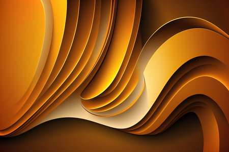 Abstract orange wavy background. Vector illustration. Clip art.の素材