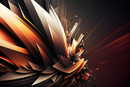 3d abstract technology background, future geometric design, computer generated imagesの素材