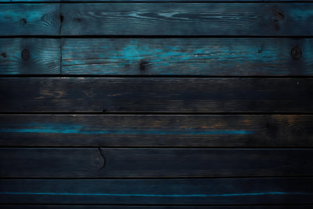 Wooden wall background or texture. Dark blue wooden boards.の写真素材