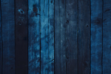 Dark blue wooden planks background or texture. Natural wooden backdrop.の写真素材
