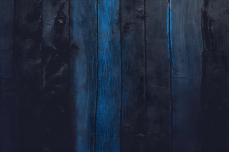 Dark blue wooden background. Wood texture. Dark blue wood background.の写真素材