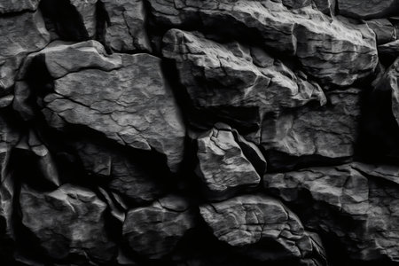 Black stone wall texture background. Black stone wall texture background. black stone wall textureの写真素材