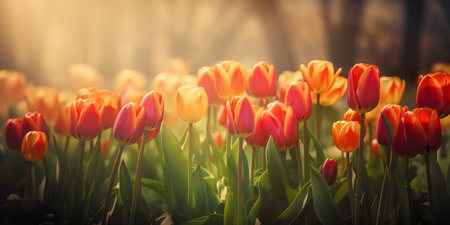 Tulip. Beautiful bouquet of tulips. colorful tulips. tulips in spring,colorful tulipの写真素材