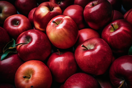 Red apples background. Red apples background. Red apples background. Red apples background.の写真素材