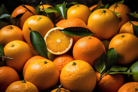 Variety of citrus fruit including lemons, lines, grapefruits and oranges.の写真素材