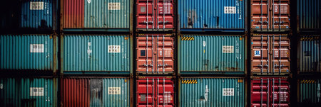 Container cargo freight ship for Logistic Import Export background and texture.の写真素材