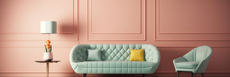 Classic living room interior with sofa and armchairs.3d renderの写真素材