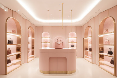 3d render of luxury and elegant bathroom in pink color tone.の写真素材