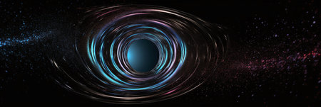 Futuristic technology interface. Hi-tech communication concept. abstract backgroundの写真素材