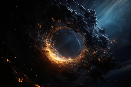 Planets and galaxy, science fiction wallpaper. Beauty in the universe. 3D renderingの写真素材