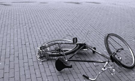 abandoned bikeの写真素材