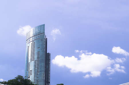 Building and sky in Bangkokのeditorial素材