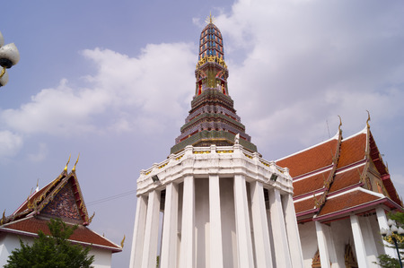 Ubosot at Buddhist templeの写真素材
