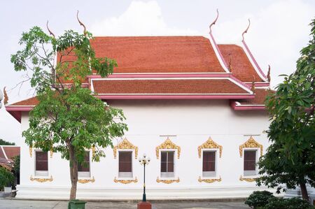 An ubosot is a part of templeの写真素材