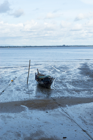 Boats at harbour for fishery and tourismの写真素材