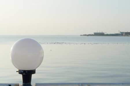 Lamp at Bangpu seaside, Samutprakarn, Thailandの写真素材
