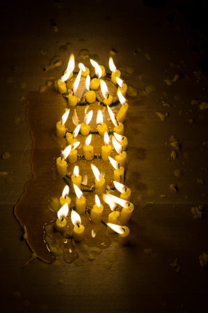 Marvelous 2018 candle light for festival decorationの写真素材