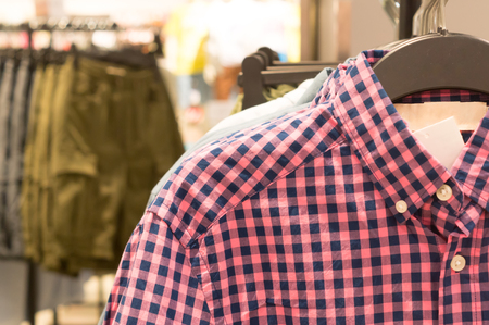 Luxurious flannel shirts, pink and red flannel shirts, beautiful flannel shirtsの写真素材