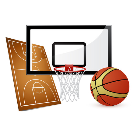 Basketball Vector Elementsのイラスト素材