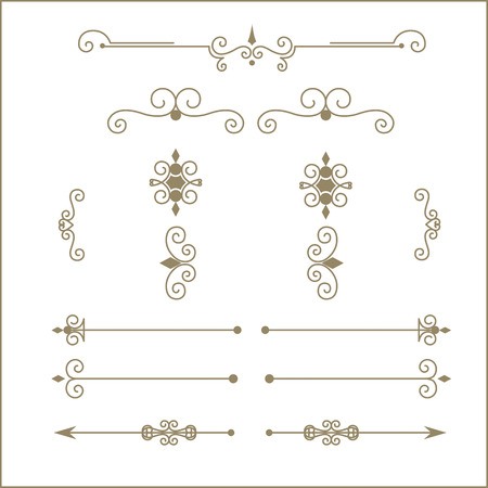Retro Design elementのイラスト素材