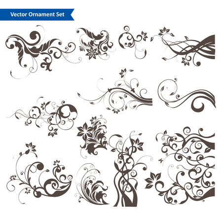 Floral Element designのイラスト素材