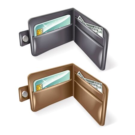 Wallet Vector illustrationのイラスト素材