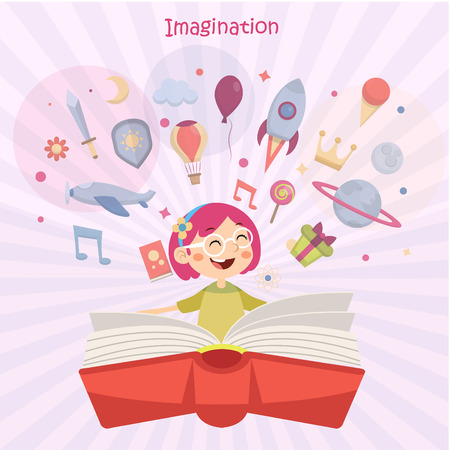 Book Imaginationのイラスト素材