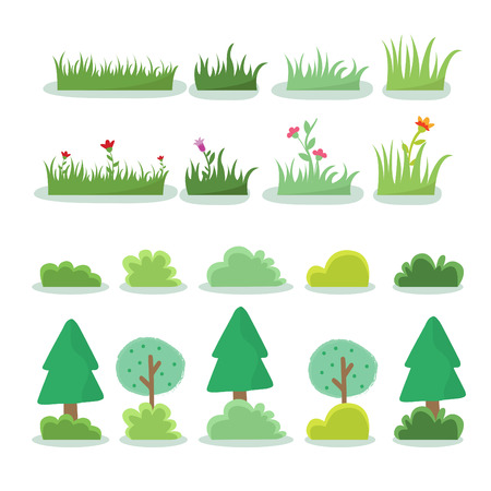 Simple Grass vectorのイラスト素材