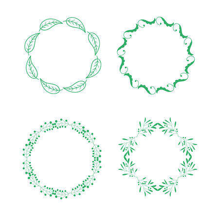 Vector floral setのイラスト素材