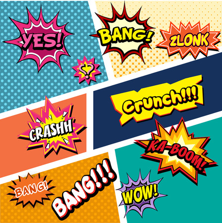 Comic Effect Setのイラスト素材