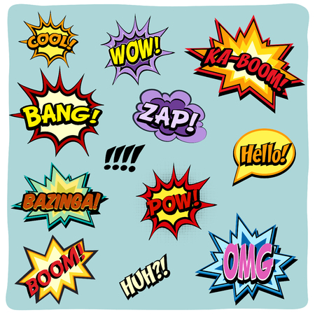 Comic Effect Setのイラスト素材