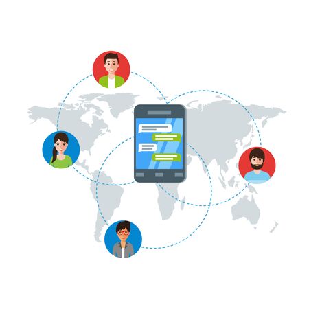 App concept flat designのイラスト素材