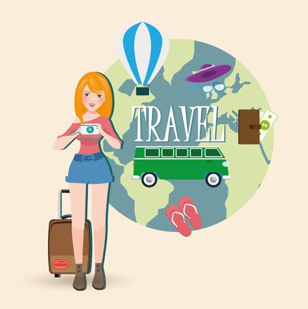Travelingのイラスト素材