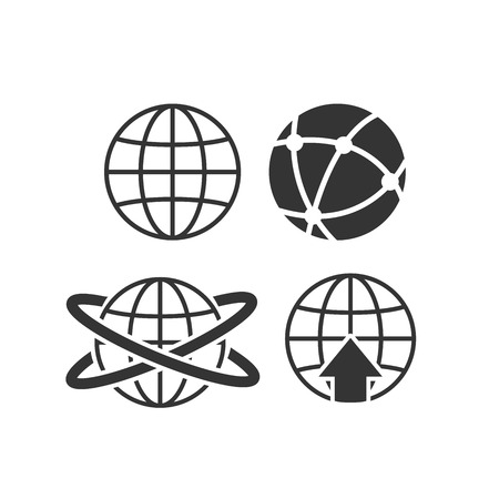 Globes Icons and Symbolsのイラスト素材
