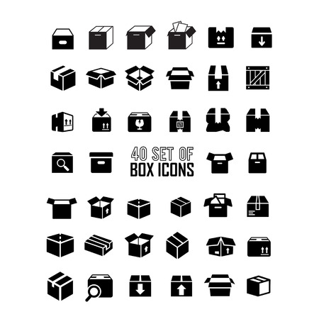 Box Icon Vectorのイラスト素材