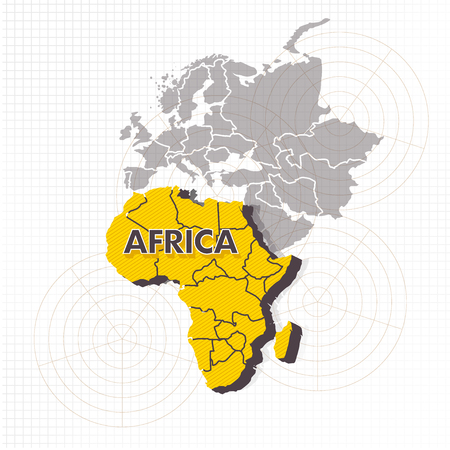 Africa Continent Vectorのイラスト素材