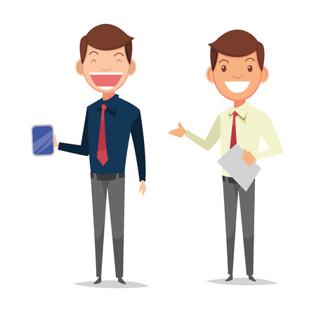 Business Man Vector Illustrationのイラスト素材