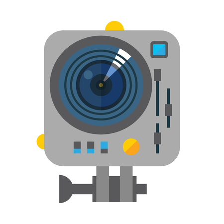 Action Cam Vector Objectのイラスト素材