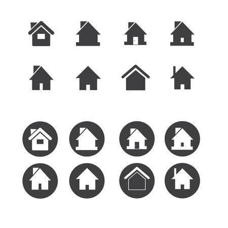 Home Icon Vector Setsのイラスト素材