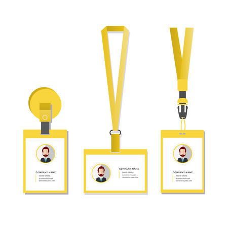 Id Card vector templateのイラスト素材