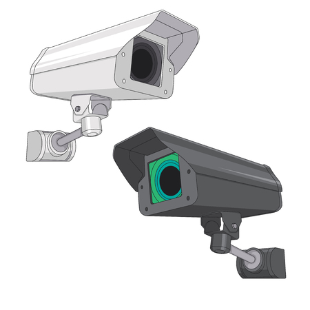Security camera Vectorのイラスト素材