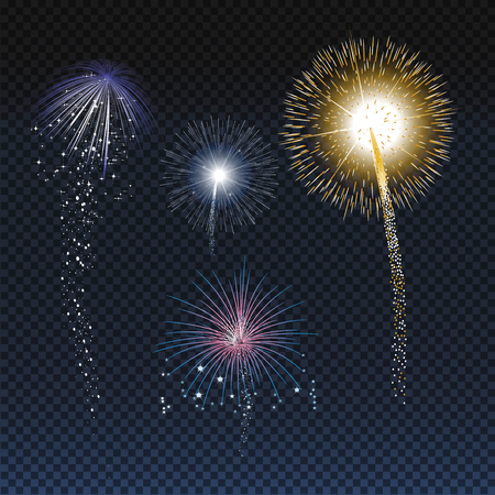 Firework patterned bursting vector illustrationのイラスト素材