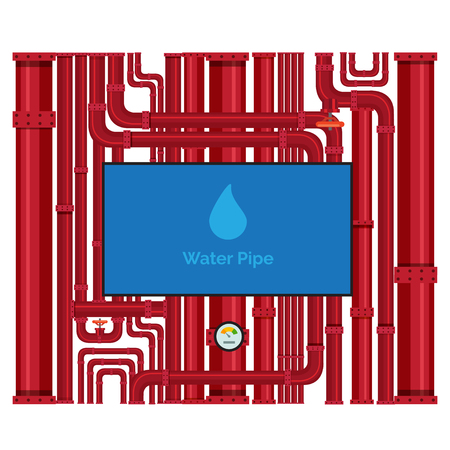 Pipeline design background patternのイラスト素材