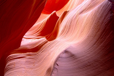 Lower Antelope Canyon in Page, Arizonaの写真素材