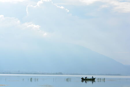 fishing in the heavenの写真素材