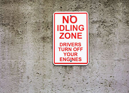 no idling signの写真素材