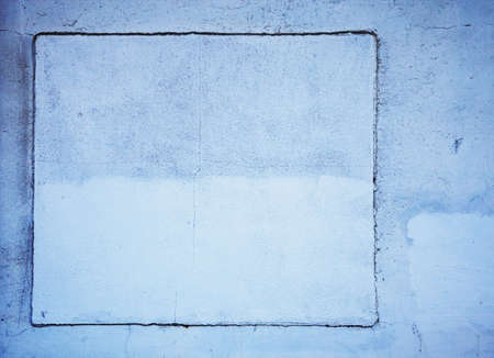 background detail of blue wall with cracksの写真素材